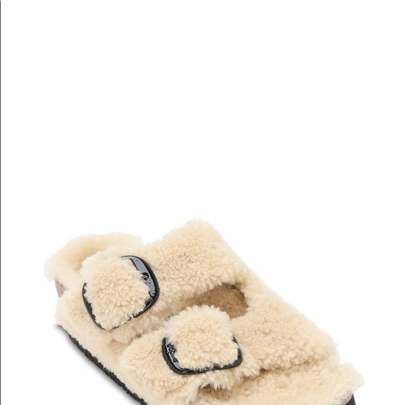 papillio arizona big buckle flatform sandals in teddy